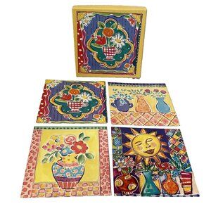 Box of 12 Jenny Faw Designs Blank Note Cards Envelopes in Keepsake Box OPEN Box